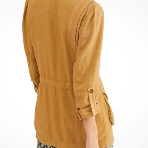Free People Charly Blazer Dirty Chai Double Button NWT Size M - Picture 3 of 6
